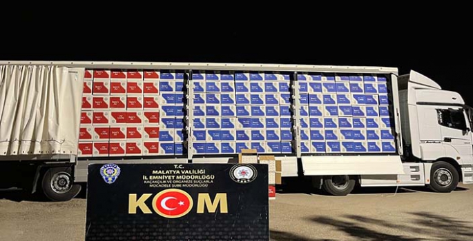 Malatya'da 5 milyon 410 bin makaron ele geçirildi