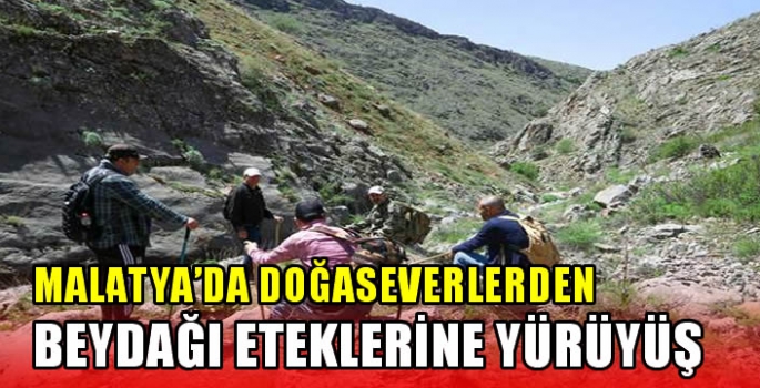 Malatya'da doğaseverlerden Beydağı eteklerine yürüyüş