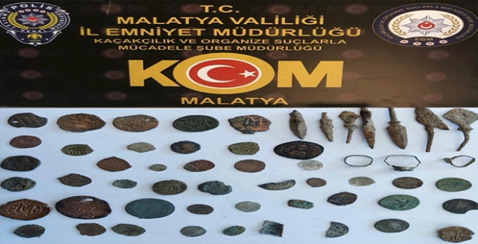 Malatya'da tarihi eser kaçakçılığı operasyonunda bir zanlı yakalandı