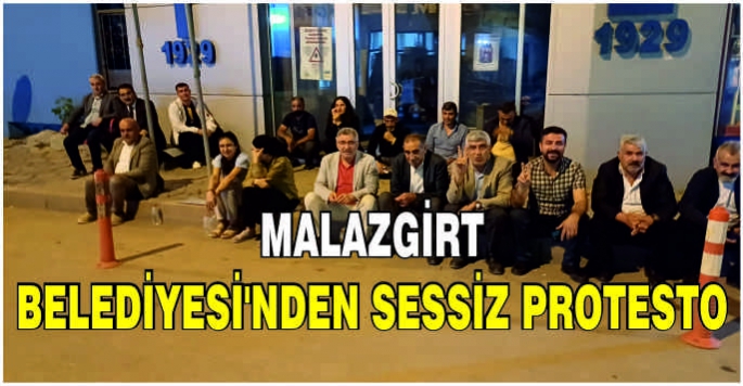 Malazgirt Belediyesi'nden sessiz protesto