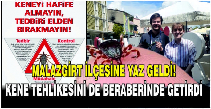 Malazgirt ilçesine yaz geldi! Kene tehlikesini de beraberinde getirdi