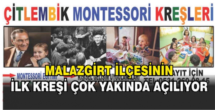  Malazgirt ilçesinin ilk kreşi çok yakında açılıyor