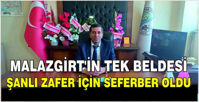 Malazgirt’in tek beldesi şanlı zafer için seferber oldu