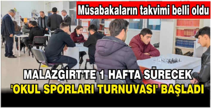 Malazgirt’te 1 hafta sürecek ‘Okul Sporları Turnuvası’ başladı