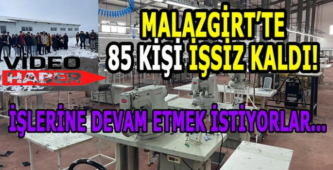 Malazgirt’te 85 aile ekmeğini kaybetti: Yetkililerden çözüm bekliyorlar!