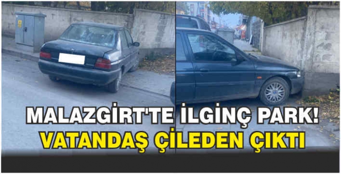 Malazgirt’te ilginç park! Vatandaş çileden çıktı!