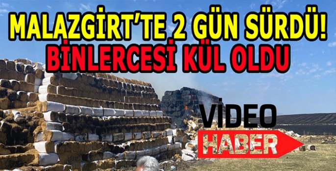 Malazgirt’te binlercesi küle döndü: Soğutma çalışmaları 2 gün sürdü!