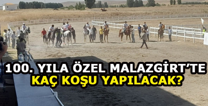 Malazgirt’te Cumhuriyetin 100. yılı dolayısıyla at yarışları düzenlenecek