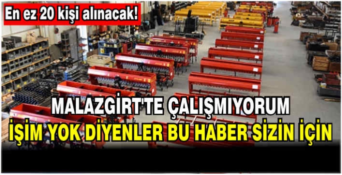 Malazgirt'te Firmalar Çalışacak Eleman Bulamıyor