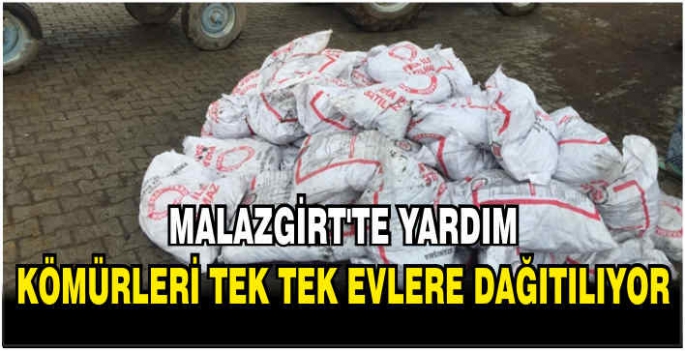 Malazgirt'te ihtiyaç sahibi ailelere kömür yardımı başladı