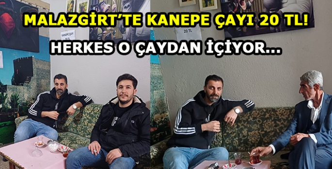 Malazgirt’te kanepe çayı 20 TL! Herkes o çaydan içmek istiyor