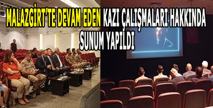 Malazgirt’te kazı çalışmaları: Vali Çakır’a sunum yapıldı