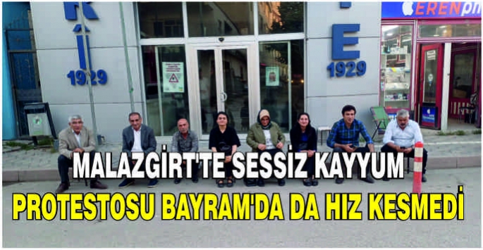 Malazgirt'te sessiz kayyum protestosu Bayram’da da hız kesmedi