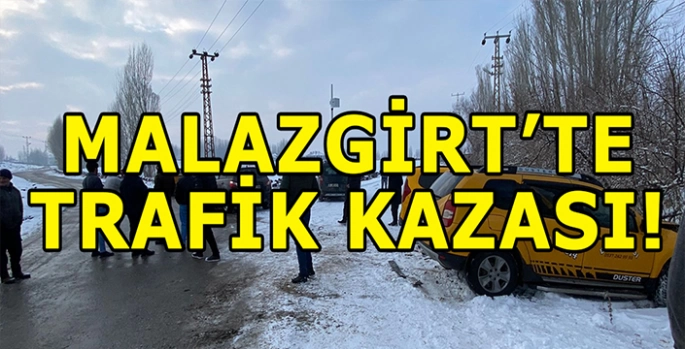 Malazgirt’te trafik kazası: 2 Araç çarpıştı!