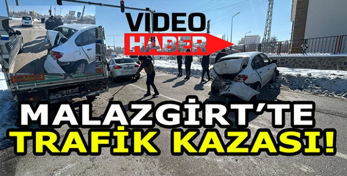 Malazgirt’te trafik kazası: 2 Araç çarpıştı!