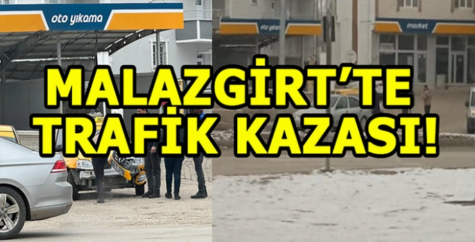 Malazgirt’te trafik kazası: Kavşakta çarpıştılar!