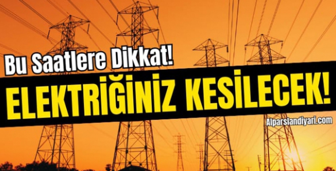 Malazgirt’te yaşayanlar dikkat! Elektriklerin kesileceği yerleşim yerleri belli oldu