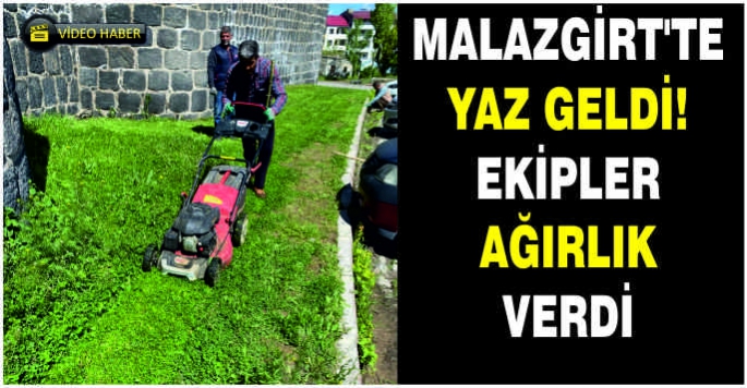 Malazgirt'te yaz geldi! Ekipler ağırlık verdi