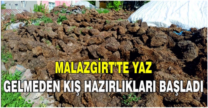 Malazgirt'te yaz gelmeden kış hazırlıkları başladı