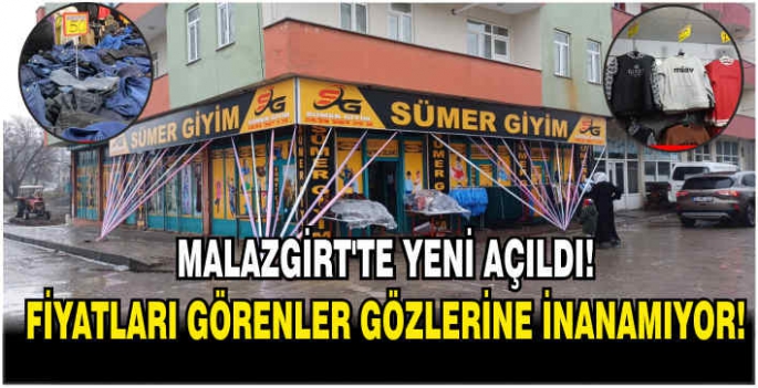 Malazgirt’te yeni açılan giyim mağazandaki fiyatları görenler gözlerine inanamıyor!