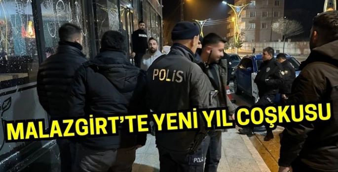 Malazgirt'te yeni yıl coşkusu yaşandı