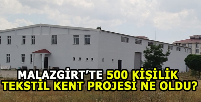 Malazgirt'teki 500 kişilik tekstil kent Projesi ne oldu?