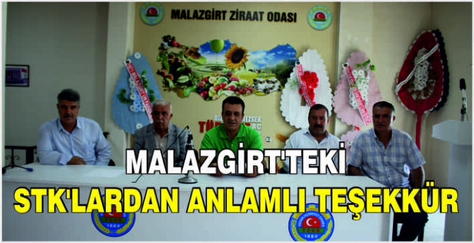 Malazgirt’teki STK’lardan anlamlı teşekkür