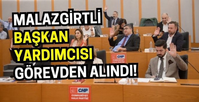 Malazgirtli belediye başkan yardımcısı görevden alındı!