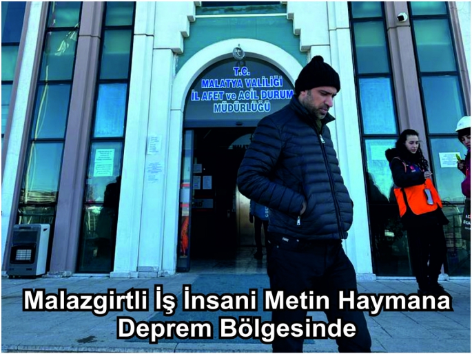 Malazgirtli İş İnsani Haymana deprem bölgesinde