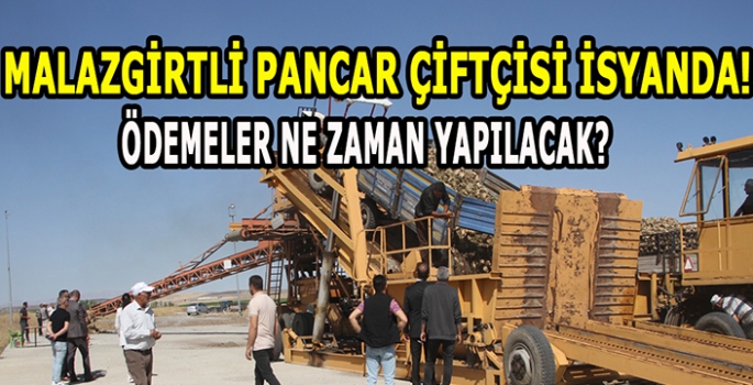 Malazgirtli Pancar çiftçisi isyanda! Ödemeler ne zaman başlayacak?