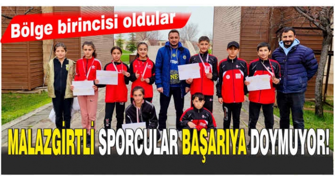 Malazgirtli sporcular başarıya doymuyor! Bölge birincisi oldular