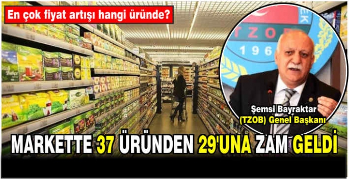 Markette 37 üründen 29'una zam geldi: En çok fiyat artışı hangi üründe?