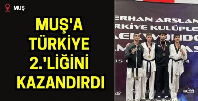 MAUN'lu sporcudan büyük başarı: Muş'a Türkiye 2.'liğini kazandırdı