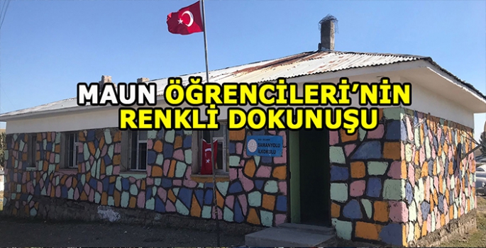 MAUN Öğrencilerinden renkli dokunuş: Bir fırça ve bir hayal!