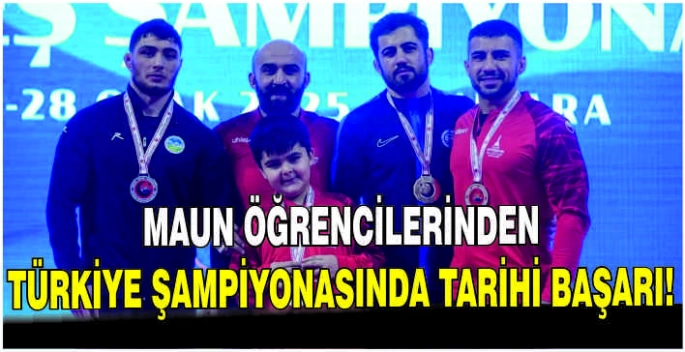 MAUN öğrencilerinden Türkiye Şampiyonasında tarihi başarı!