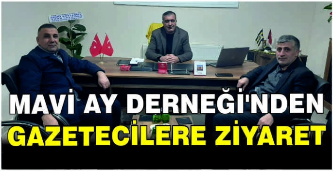 Mavi Ay Derneği’nden gazetecilere ziyaret