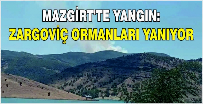 Mazgirt’te yangın: Zargoviç ormanları yanıyor