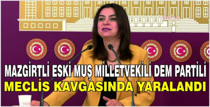 Mazgirtli eski Muş Milletvekili DEM Partili Gülistan Kılıç Koçyiğit Meclis kavgasında yaralandı