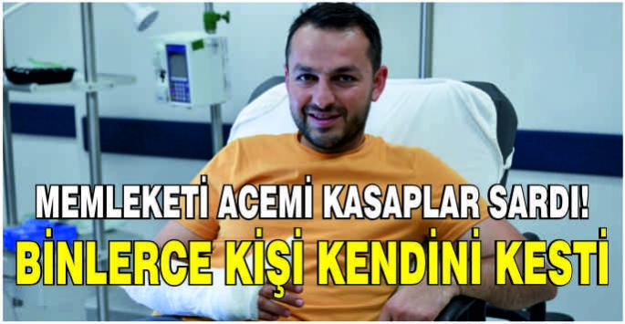 Memleketi acemi kasaplar sardı! Binlerce kişi kendini kesti