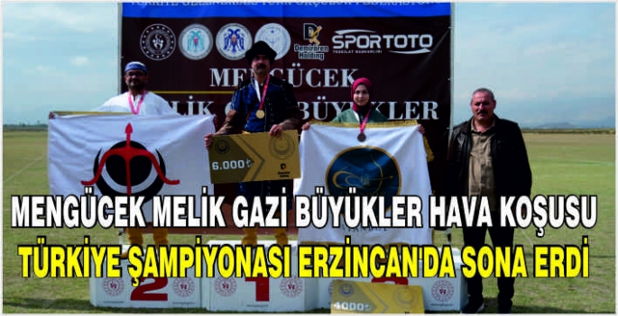 Mengücek Melik Gazi Büyükler Hava Koşusu Türkiye Şampiyonası Erzincan'da sona erdi