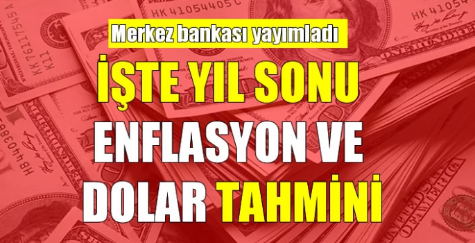 Merkez Bankası, yıl sonu enflasyon ve dolar tahminini yükseltti