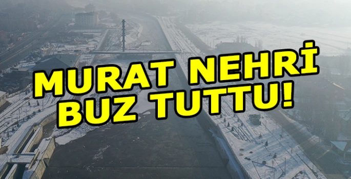 Murat Nehri buz tuttu: Buz kütleleri aktı!