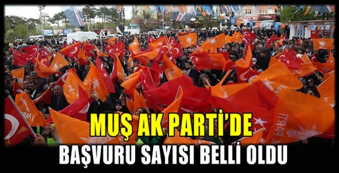 Muş AK Parti’de başvuru sayısı belli oldu