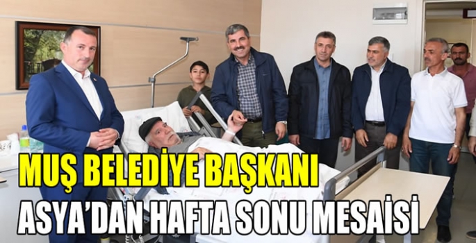 Muş Belediye Başkanı Asya’dan hafta sonu mesaisi