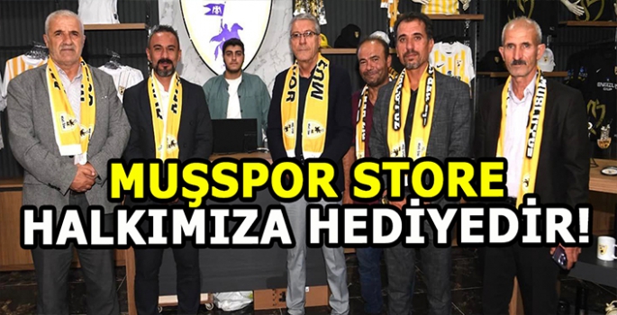 Muş Belediyesi’nden Muşspor’a büyük destek: Muşspor Store halkımıza hediyedir!