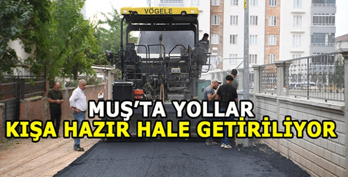 Muş Belediyesi yolları kışa hazırlıyor: Çalışmalar hız kesmeden devam ediyor