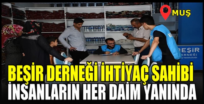 Muş Beşir Derneği ’Gönüller yapmaya geldik’ parolasıyla yardım dağıtmaya devam ediyor