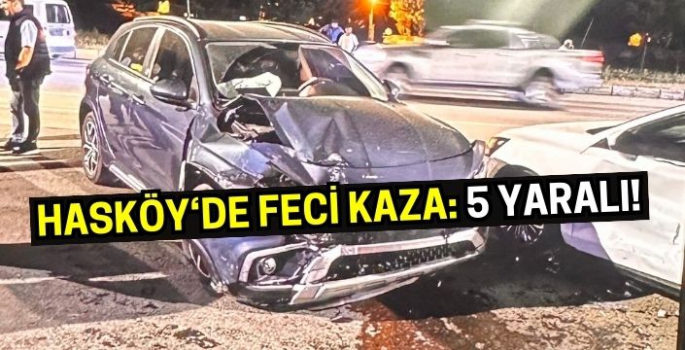 Muş Bitlis karayolunda feci kaza: 5 yaralı var!