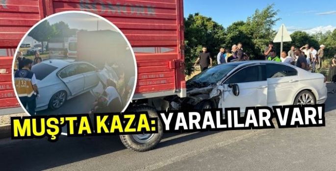 Muş-Bitlis yolunda trafik kazası: 4 yaralı!