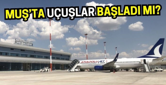 Muş havalimanında bugün uçuş olacak mı? Yıldırım düşmesi sonucu seferler iptal olmuştu!